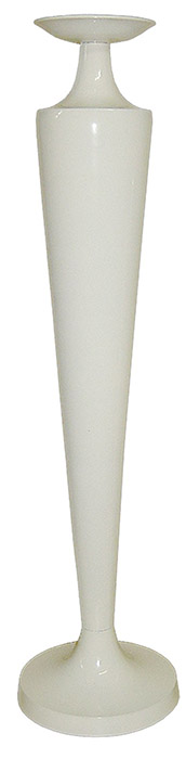 Aluminium Round Candle Stick Cream Finish - Click Image to Close